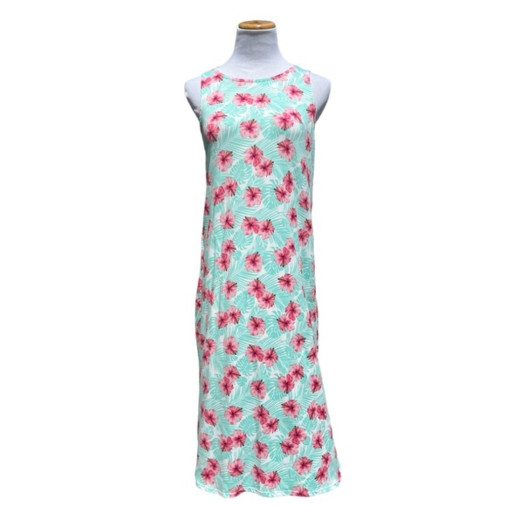 Tommy Bahama Sleepwear Women's Midi nightgown Size M Floral Hibiscus PJ Stretch